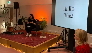 Evelyn am Ting-Geschichten event in Basel (KHaus)