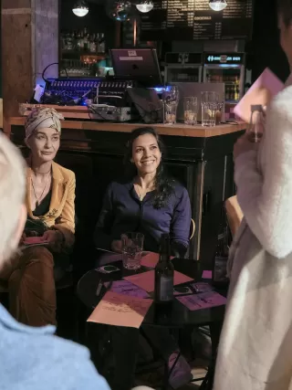 Zuhörerin während des Workshops